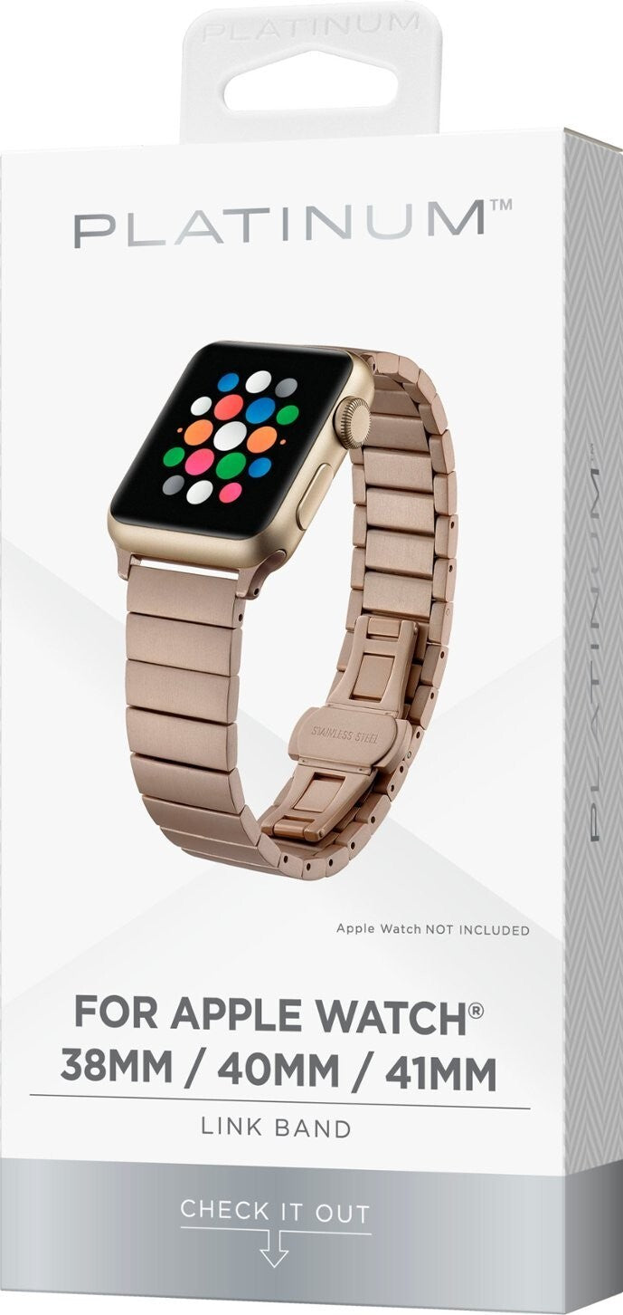 PT-AWB38GLB Platinum Stainless Steel Link band 38mm 40mm gold