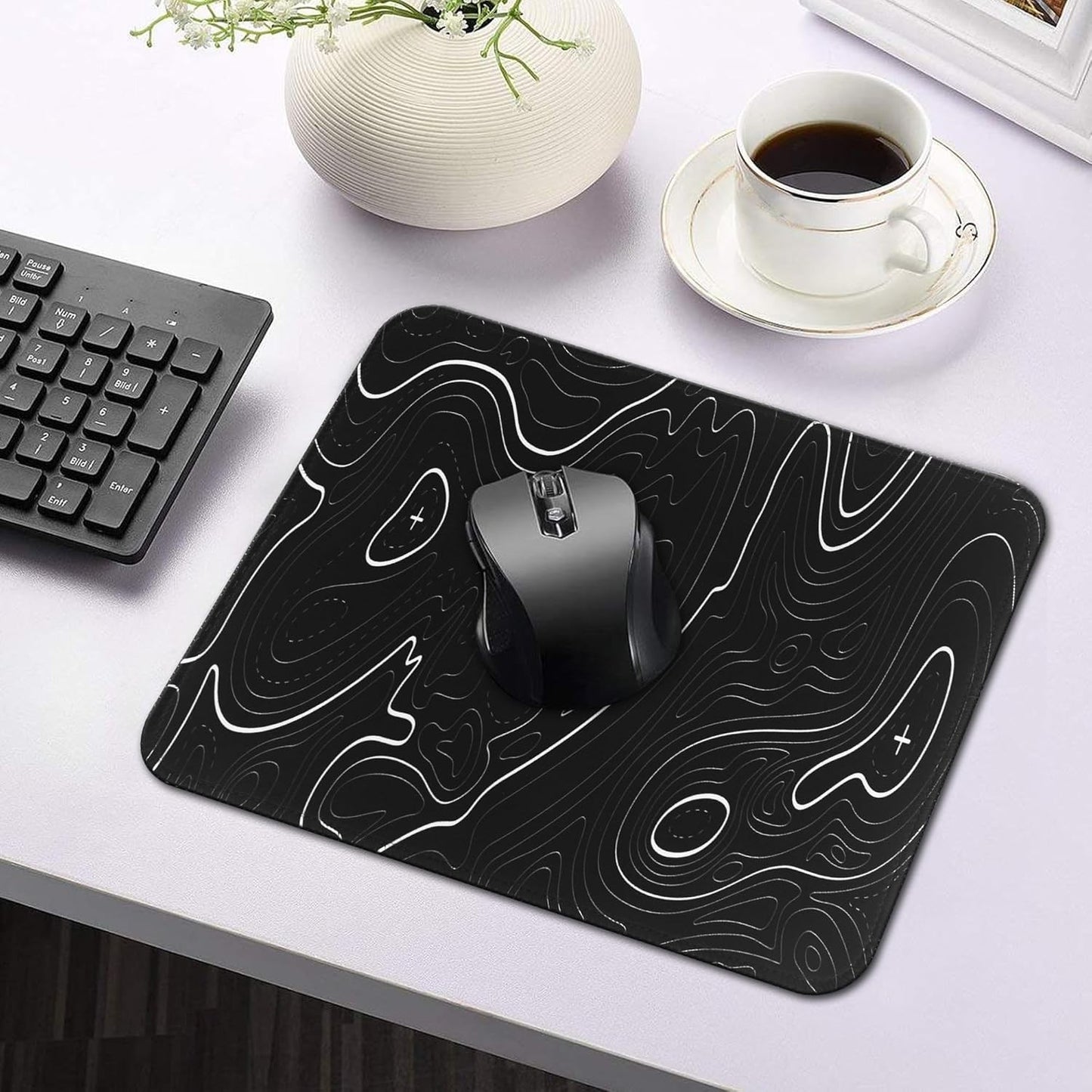 2x HoYiXi Mouse Mats 270x210mm, Smooth Cloth, Anti-Slip Rubber Base, Waterproof