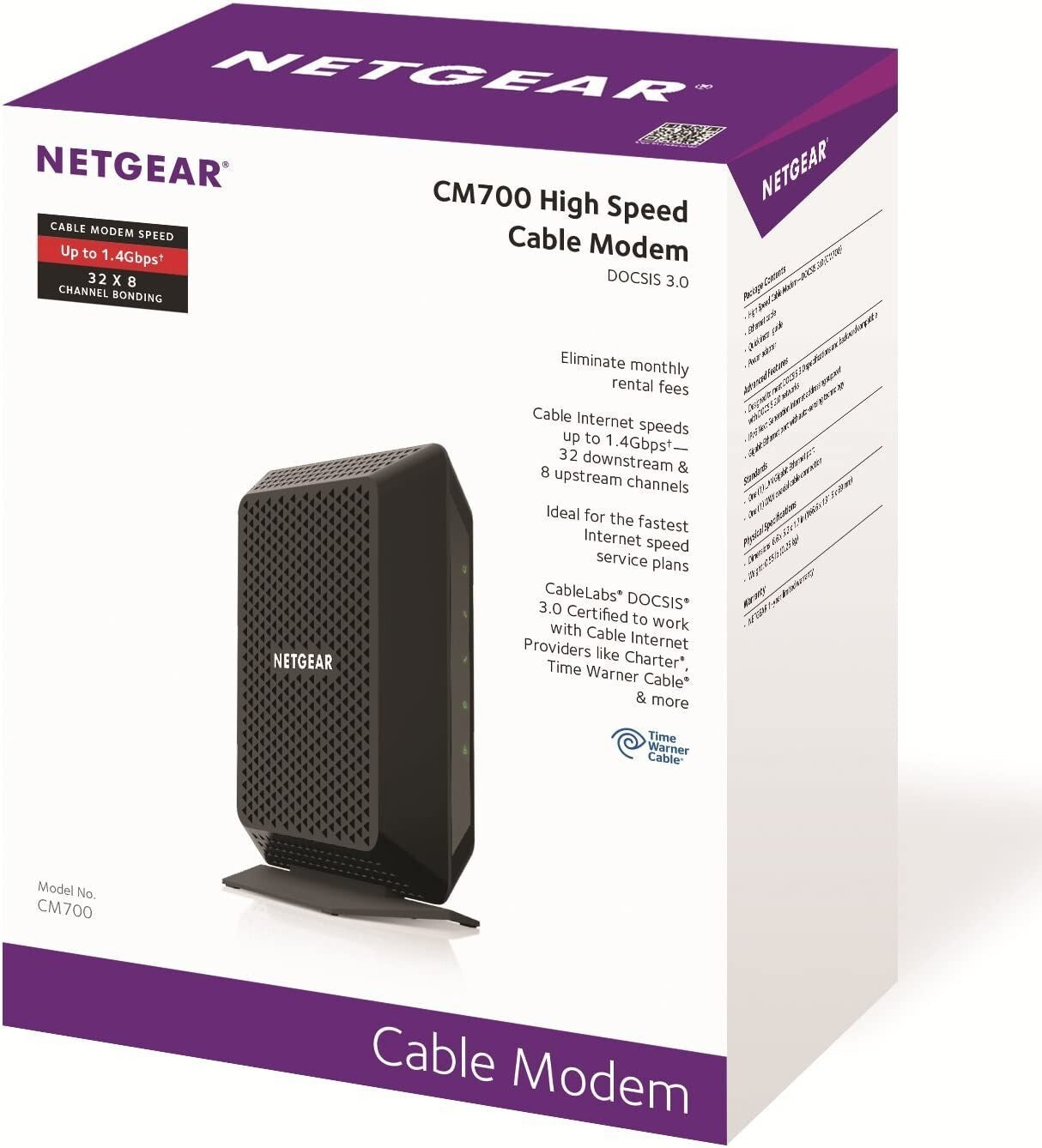 NETGEAR CM700 Cable Modem All Providers Xfinity Spectrum Cox Mbps