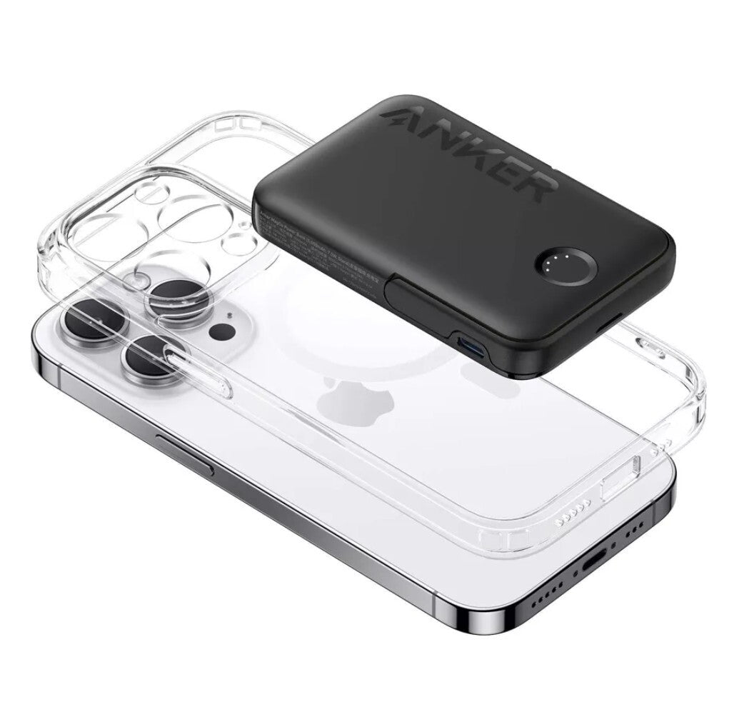Anker Charger MagGo 5000mAh Magnetic Wireless Power Bank for iPhone w/ Kickstand