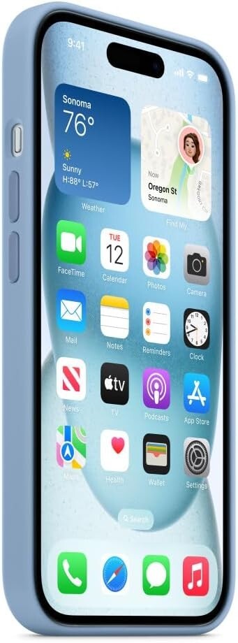 Apple iPhone 15 Silicone MagSafe Winter Blue