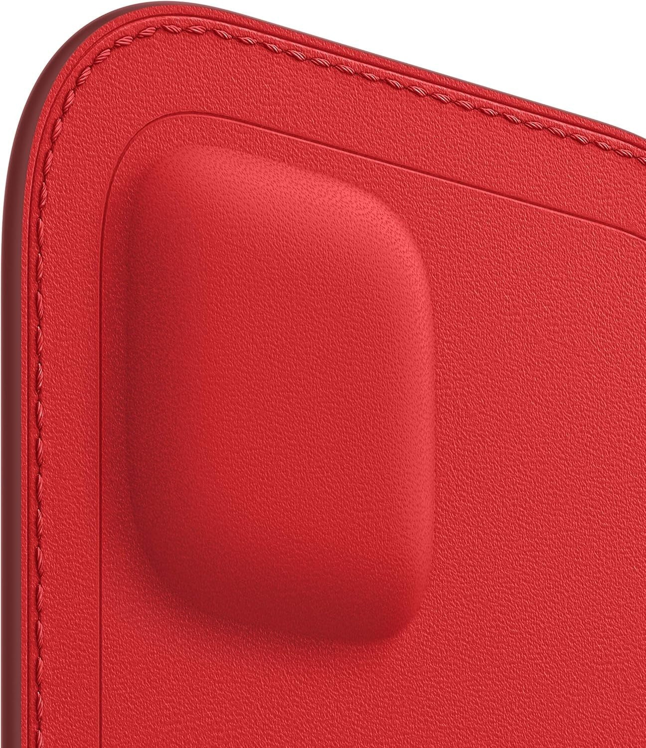 Genuine Apple iPhone 12 Pro Max Leather MagSafe Sleeve – Product RED OEM