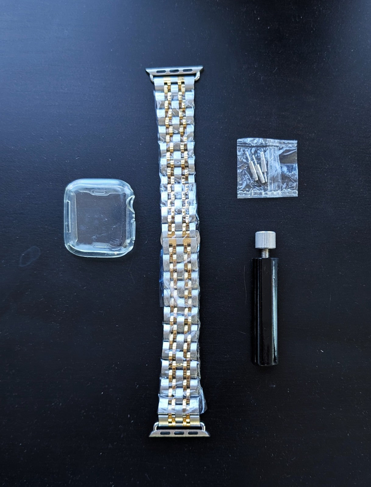 Mangoton Metal Band Compatible w Apple Watch Band 38 40 41 Rose Gold Strap
