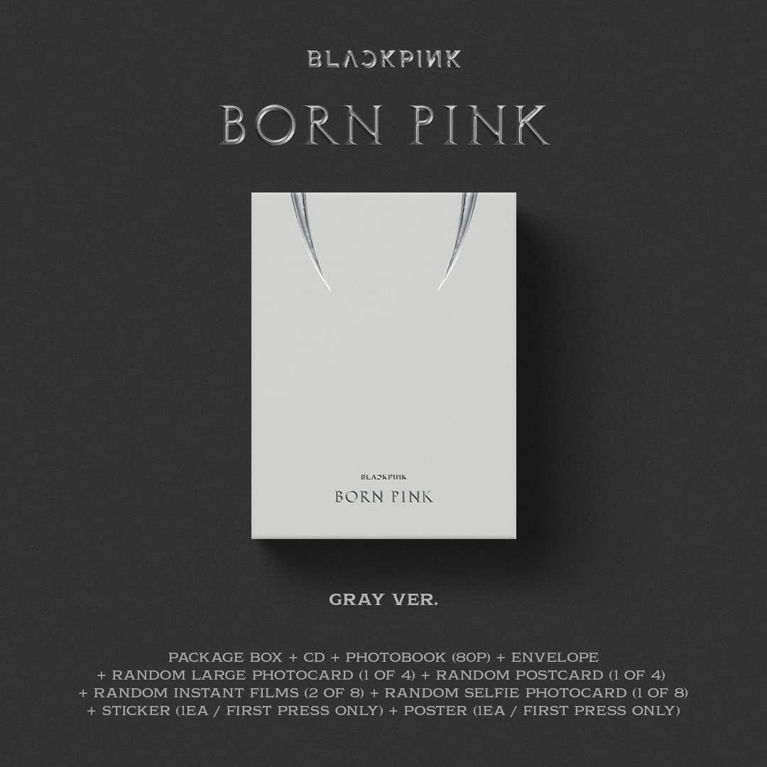 BLACKPINK Born Pink Standard CD Box Set Version C Gray
