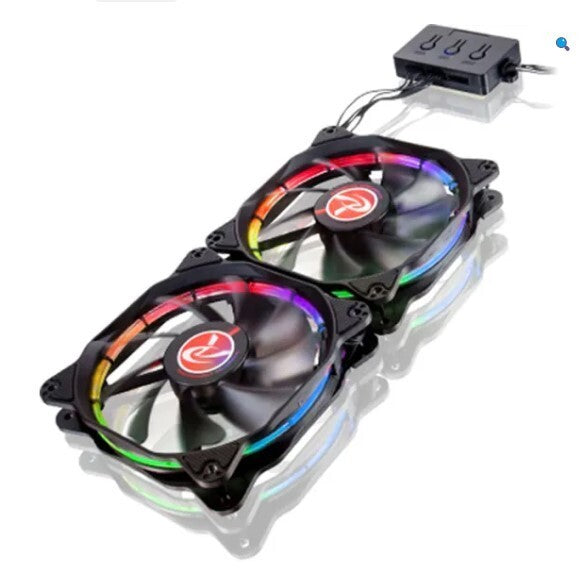 AURA RGB Raijintek 12 120mm Dual Pack Fan
