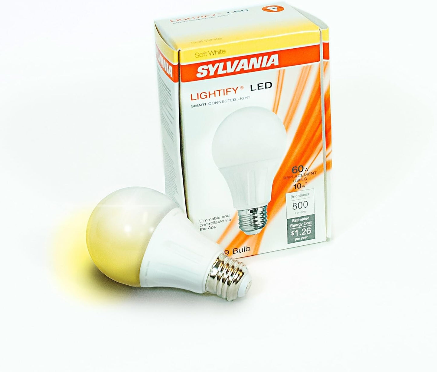 SYLVANIA 74283 Dim Smart Light Bulb Dimmable White Equivalent