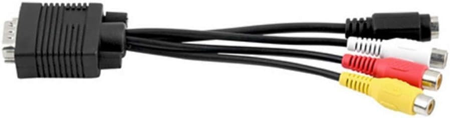 ANRANK VGA to S-Video 3 RCA AV TV Out Adapter Cable for PC Laptop High Quality
