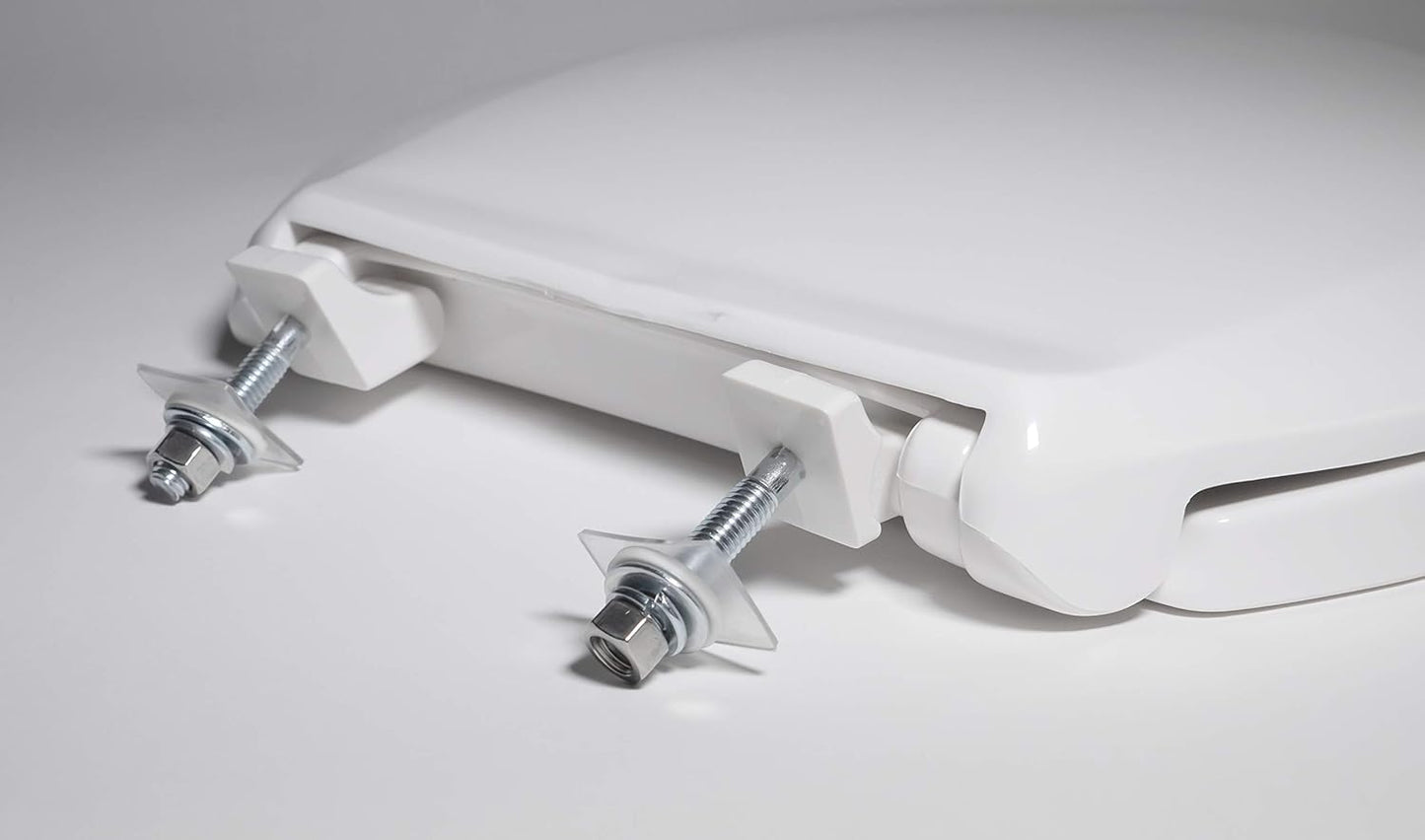 Centoco 820STS-001 Elongated Toilet Seat Open Front w/ Cover Commercial White