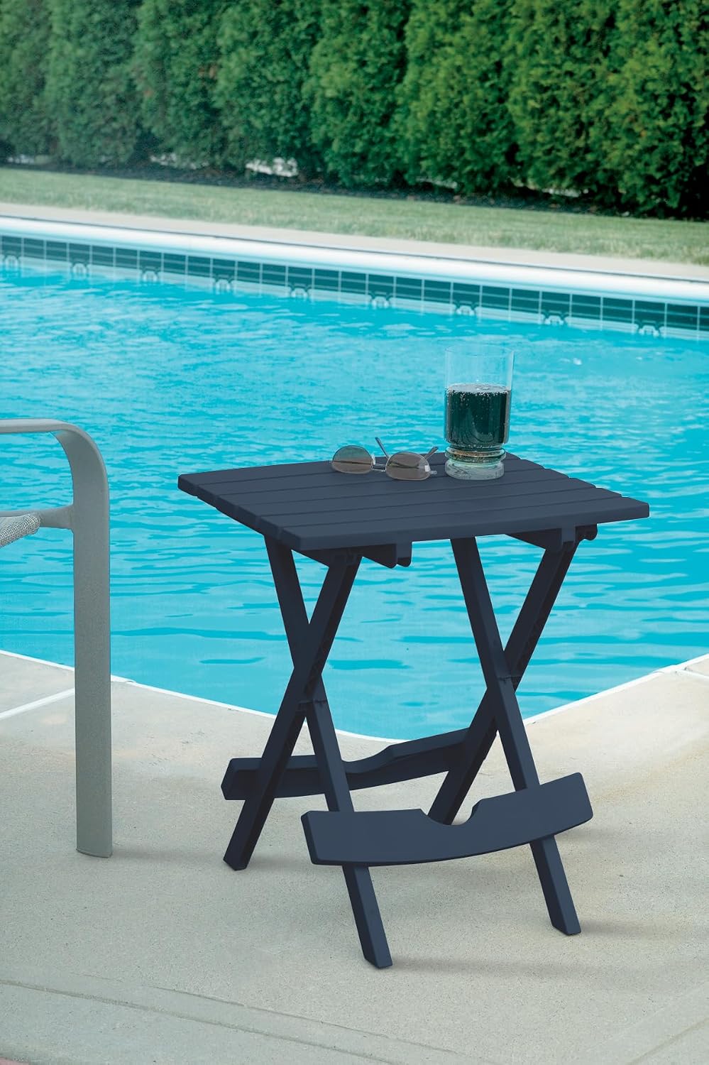 Adams Quik-Fold Side Table Midnight