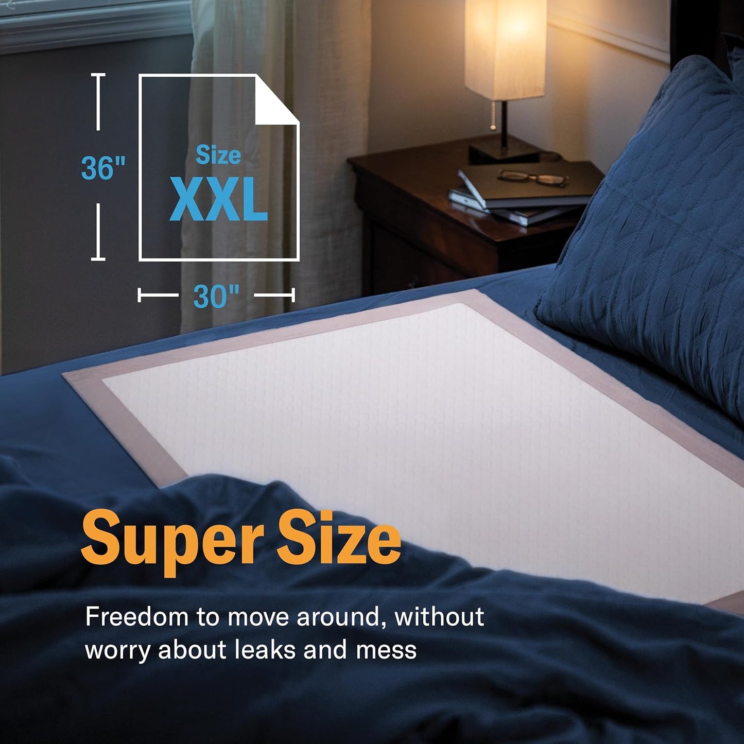 Curera Chucks 30x36 Premium Disposable Underpads 100 Ct w/ Adhesive Tape