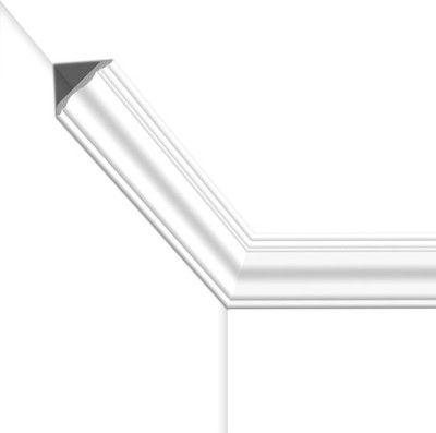 STICKGOO Ceiling Crown Molding Trim 10-Pack, High Impact Polystyrene Decorative