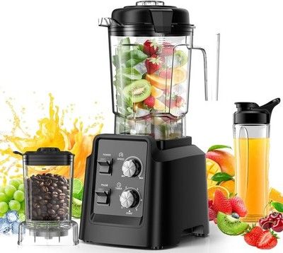 1400W Professional Blender for Smoothies Ice Crushing Self-Cleaning Dry Grinder
