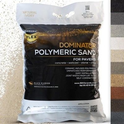 DOMINATOR 40 lb Natural Ivory Polymeric Sand Ceramic Flex for Paver Joints