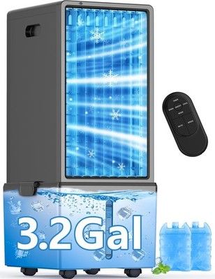 COOLECH 4-in-1 Windowless Air Conditioner w/ 3.2 Gal Tank Portable AC 24H Cool