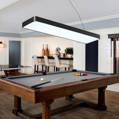 YEPOLI LED Pool Table Light 50W for 7-8ft Billiard Remote Dimmable Adjustable
