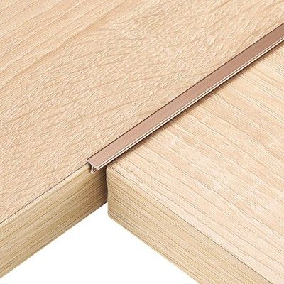 uxcell 6pc 2.9ft T Molding Floor Transition Strip Aluminum for Laminate Vinyl