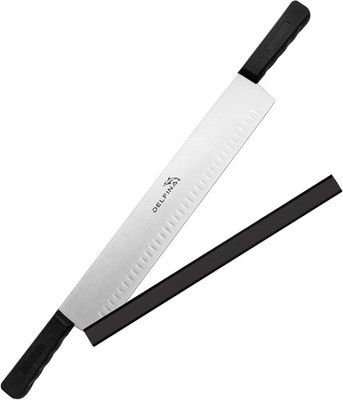 DELFINA 15in Double Handle Cheese Knife w/ Blade Protector Cake Veg Butter