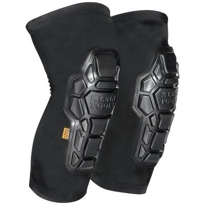 Klein Tools 60511 Heavy Duty Padded Knee Pad Sleeves Breathable Mesh M/L Black