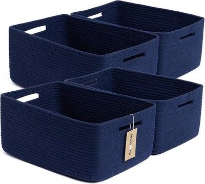 MiniArk Large Storage Baskets for Organizing Closet Shelf Clothes Blanket Towel