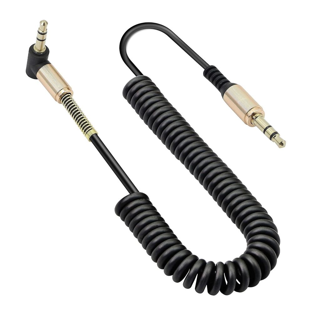 3.5mm Male to Male AUX Cable Cord L-Shaped Right Angle Car Audio Headphone Lot