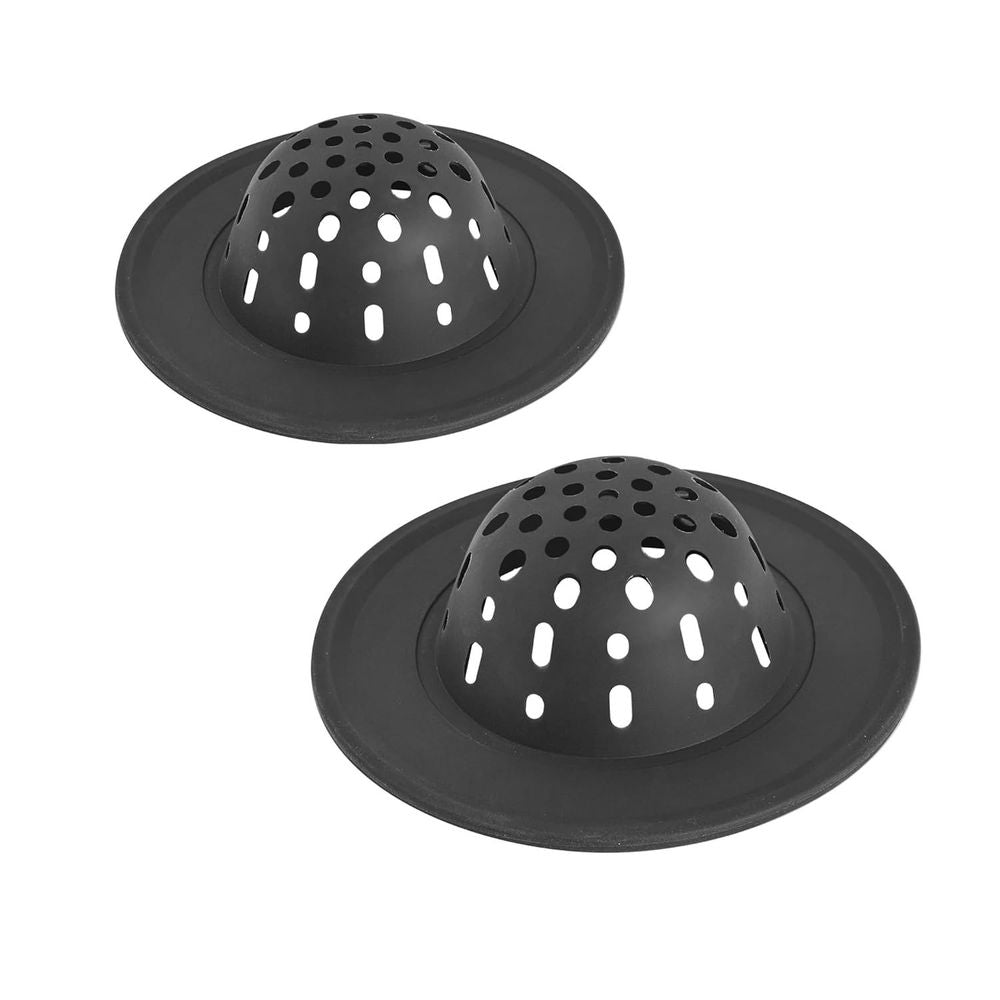 Spectrum Silicone Sink Strainer 2-Pack Flexible Drain Guard Dishwasher Safe
