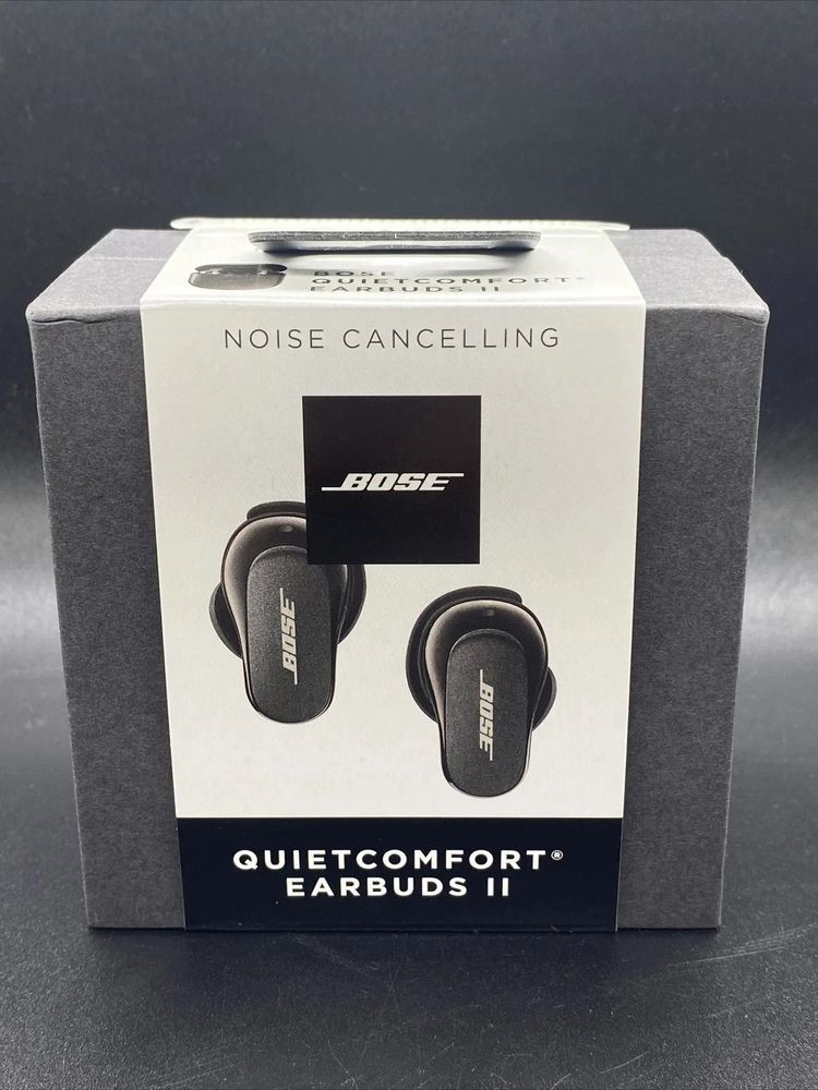Bose QuietComfort Earbuds II True Wireless Bluetooth Noise Cancelling, Black NEW