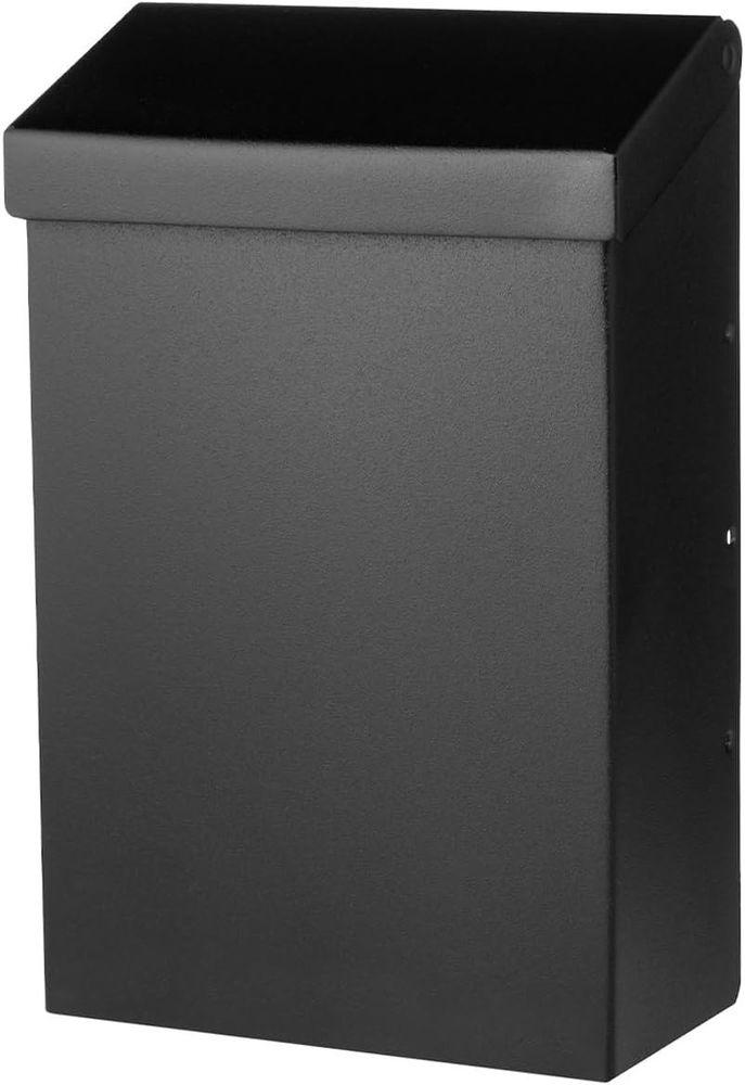 Architectural Mailboxes Modern Heritage Vertical Wall-Mount Black Galvanized