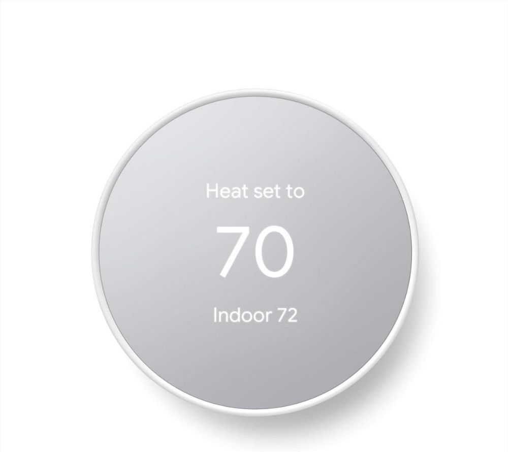 Google Nest Smart Thermostat for Home - Programmable Wifi Thermostat -Snow