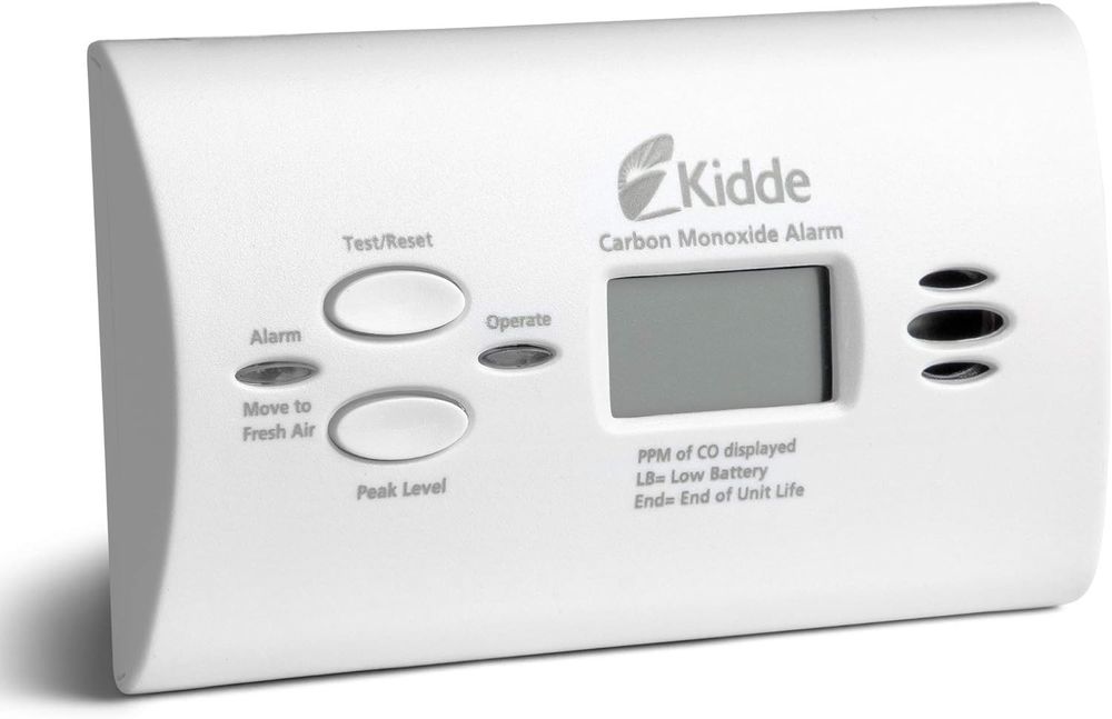 Kidde Carbon Monoxide Detector AA Battery Portable CO Alarm w/ LEDs Travel