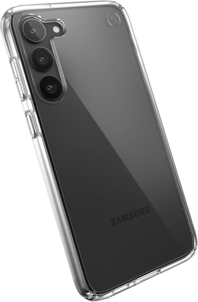 Speck Products Presidio Perfect Clear Case Fits Samsung Galaxy S23+, Clear/Clear