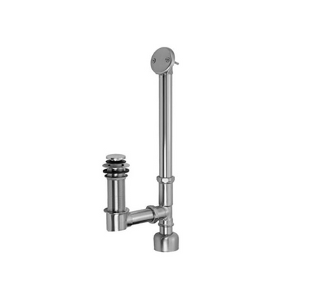 Jaclo 363-100-PN Toe Touch Tub Waste Drain 4in Polished Nickel Thick Tub