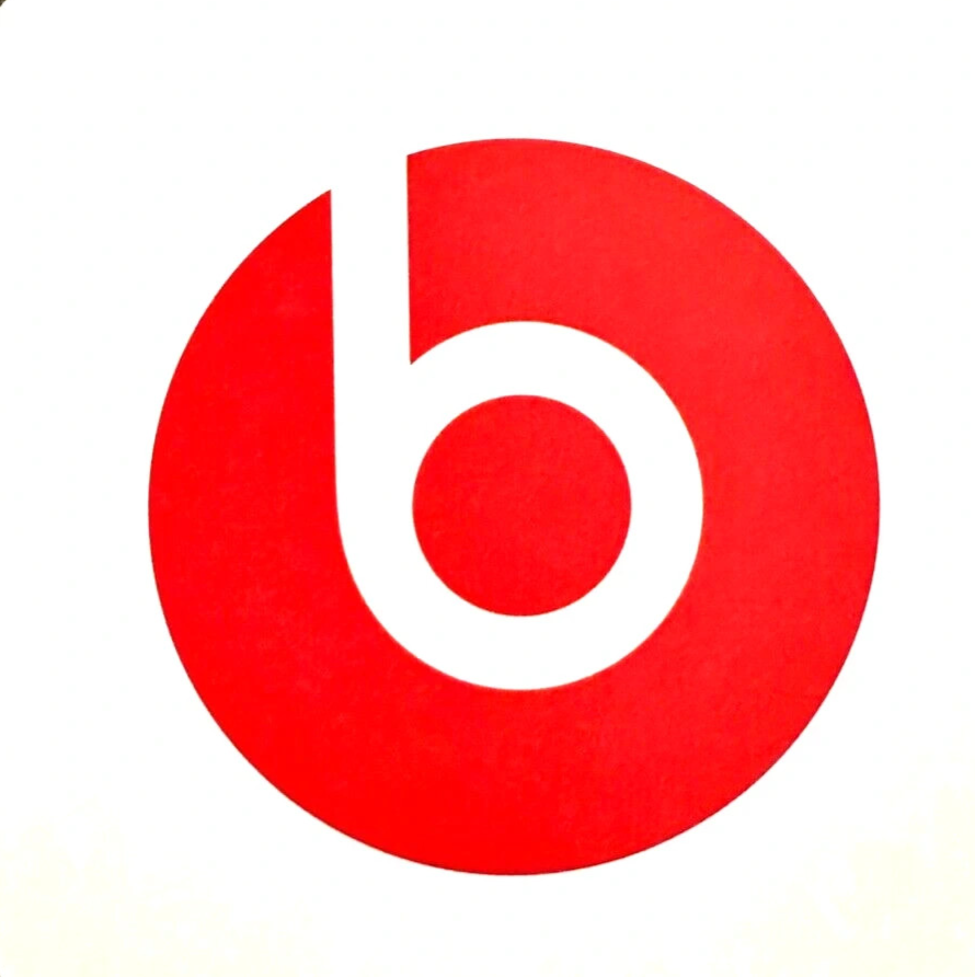 Beats By Dre Original Round Red Logo Sticker Decal