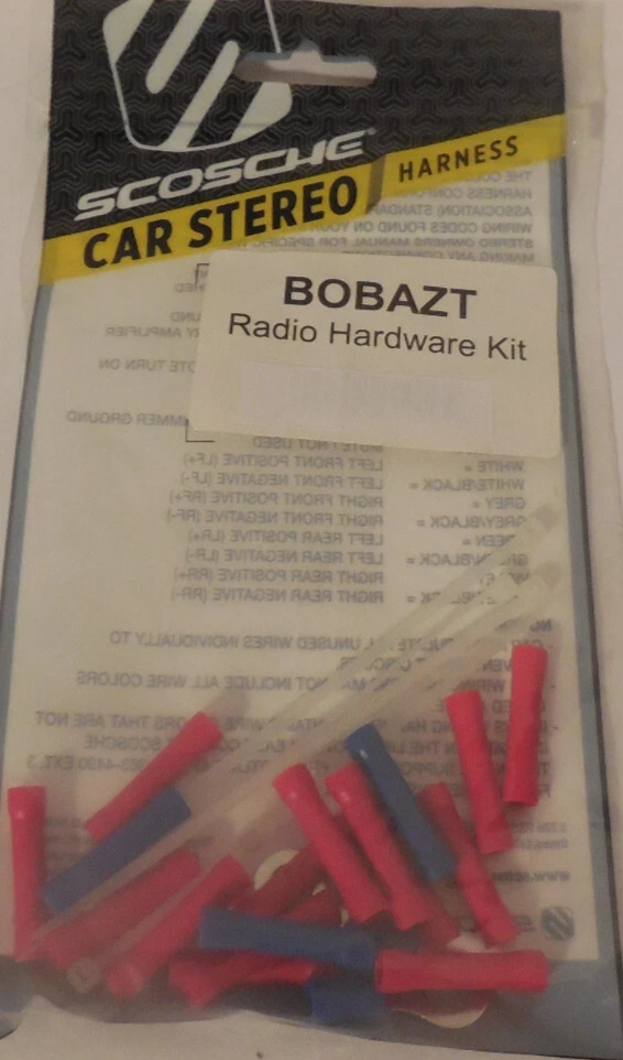 Scosche BOBAZT Radio Installation Hardware Kit Mounting Kit Car Stereo Parts