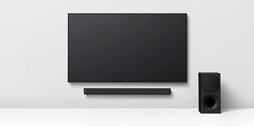 Sony HT-S400 2.1ch Soundbar with Powerful Wireless subwoofer, S-Force PRO Front Surround Sound, and Dolby Digital, Black