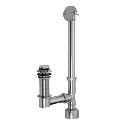 Jaclo 363-100-PN Toe Control Waste for Extra Thick Tubs, 4", Polished Nickel, 4", Polished Nickel