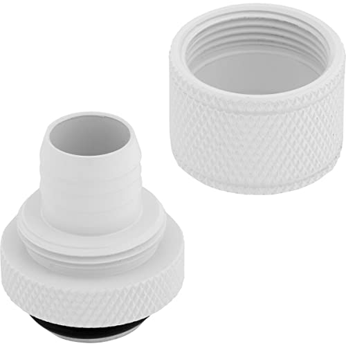Corsair Hydro X Series XF Compression 10/13mm (3/8” / 1/2”) ID/OD Fitting Four Pack — White