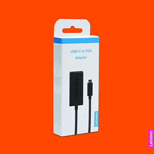 Lenovo USB-C to VGA Adapter, Black GX90M44578