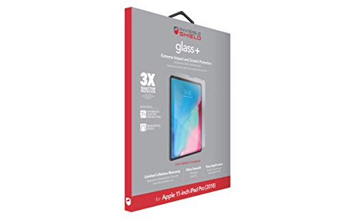 Invisible Shield ZAGG InvisibleShield Glass Plus - Tempered Glass Screen Protector Made for The Apple iPad Pro 11 Inch - Clear