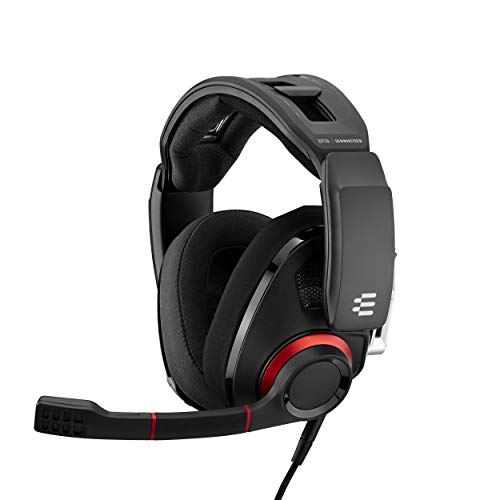 EPOS GSP 500 Open Acoustic Wired Gaming Headset, Black/Red