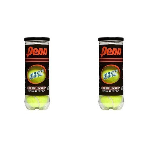 Penn Championship High Altitude Tennis Balls - Extra Duty Felt Pressurized Tennis Balls (2 Cans, 6 Balls)