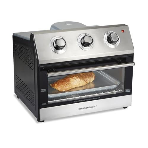 Hamilton Beach Toaster Oven Air Fryer Combo, Includes Bake, Broil, and Toast, Fits 12” Pizza, 1800 Watts