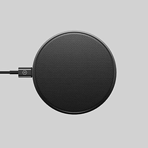 MASTER & DYNAMIC MC100 Charging Pad, Perfect Earbuds Base Station Gunmetal Aluminum/Black