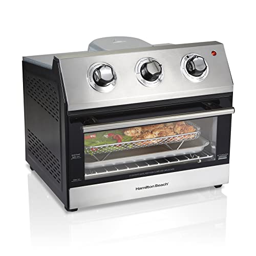 Hamilton Beach Toaster Oven Air Fryer Combo, Includes Bake, Broil, and Toast, Fits 12” Pizza, 1800 Watts