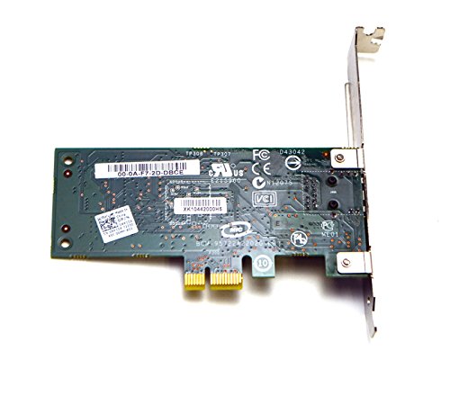 Authentic Dell XK104 Broadcom 5722 BCM-95722A2202G 1GbE PCIe Single Port Gigabit NIC Adapter Card Full-High Bracket