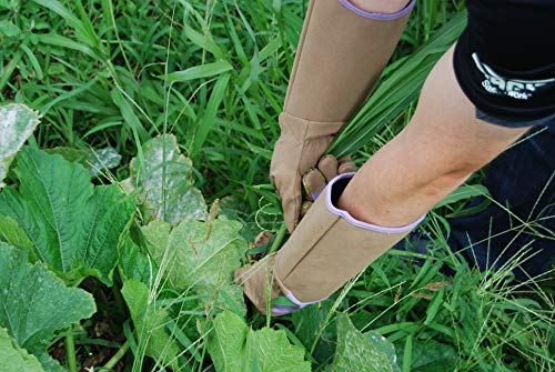 MAGID Extra-Long Thornproof Pruning and Gardening Gloves for Men, 1 Pair, Size 9/L with Forearm Protection