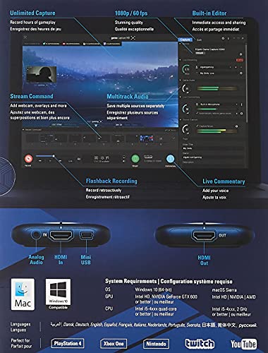 Corsair Elgato Game Capture HD, Xbox and PlayStation High Definition Game Recorder for Mac and PC