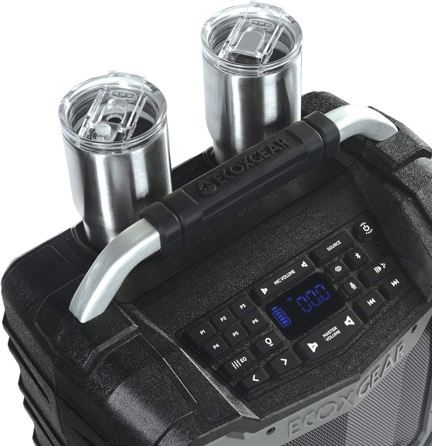 ECOXGEAR EcoTrek 100W Rugged Waterproof Bluetooth Speaker & PA System Gray