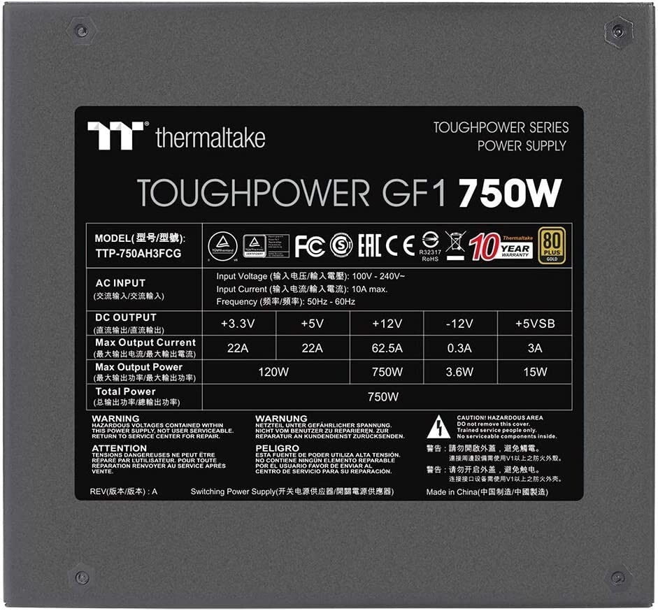 TOUGHPOWER GF1 Thermaltake PC Power Supply Unit