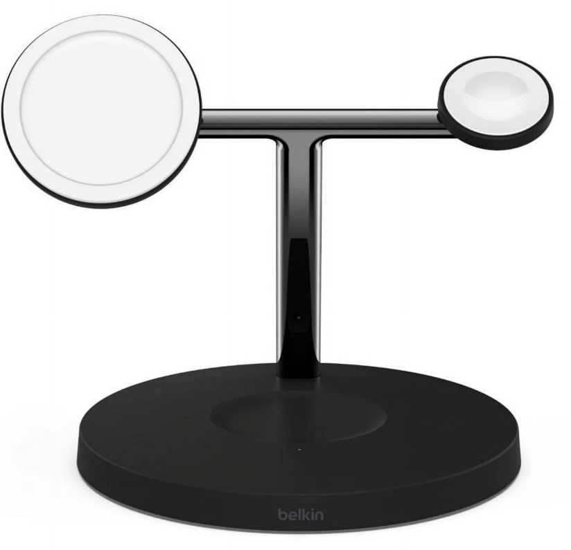 Belkin MagSafe 3in1 Wireless Charging Stand iWatch iPhone AirPods - Black OEM