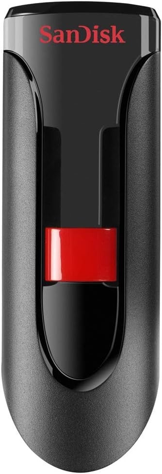 SanDisk 32GB Cruzer Glide USB 2.0 Flash Drive Red SDCZ60-032G-B35